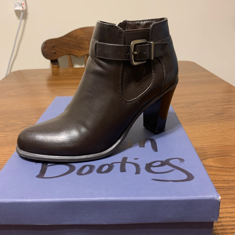 Brown booties